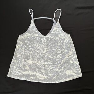 American Eagle Outfitters Gray Polyester Blend Tank Top